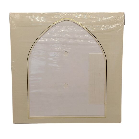 Florentina Photo Album Mats Octagon and Arch Gold Foil Trim 10 x 10 - Picture 4 of 5